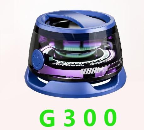 Danoz Direct - G300 Magnetic Suction Bluetooth Speaker - RGB Lights, 40mm Driver, 6H Playtime(Blue)