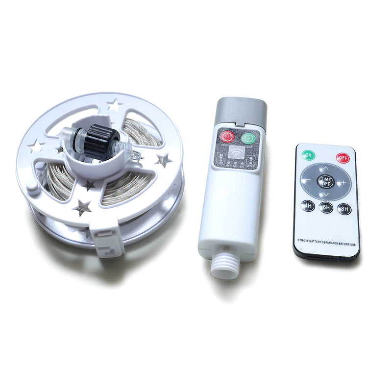 Danoz Camping - (100 lights in 10 meters color) Camping tent light kit - rechargeable power bank, spool light string, remote control