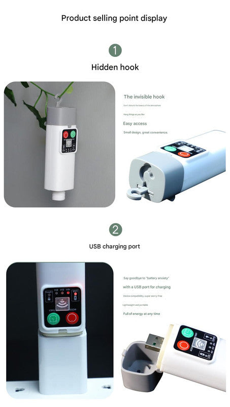 Danoz Camping - (100 lights in 10 meters color) Camping tent light kit - rechargeable power bank, spool light string, remote control