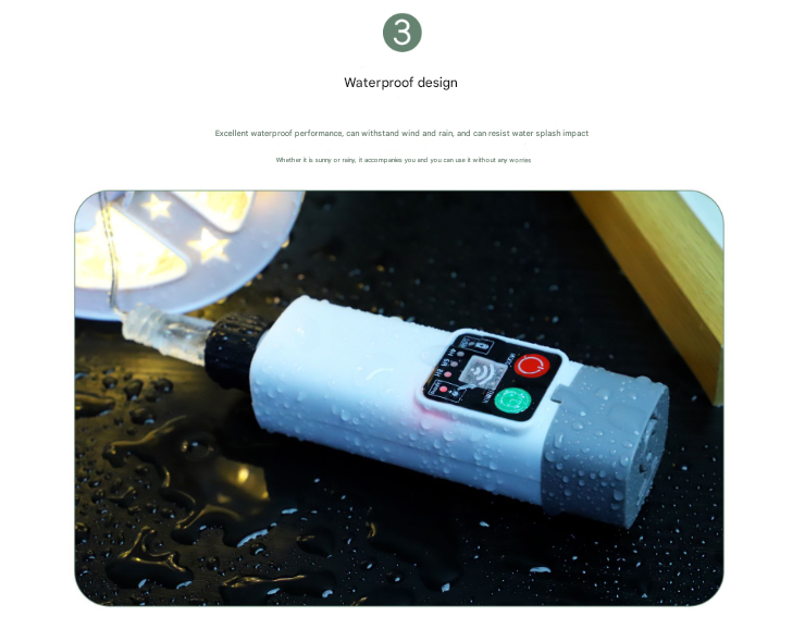 Danoz Camping - (100 lights in 10 meters color) Camping tent light kit - rechargeable power bank, spool light string, remote control