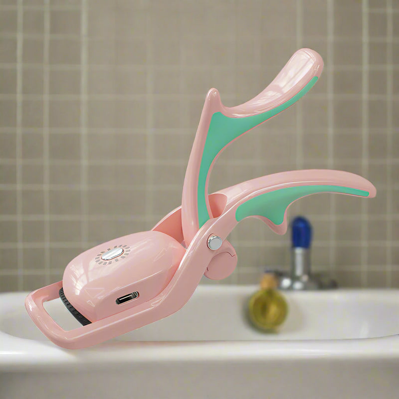 Danoz Direct - Pink USB Rechargeable Electric Heated Eyelash Curler - Lash Lift and Extension Tool