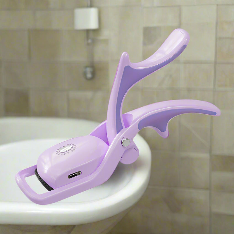Danoz Direct - Purple USB Rechargeable Electric Heated Eyelash Curler - Lash Lift and Extension Tool