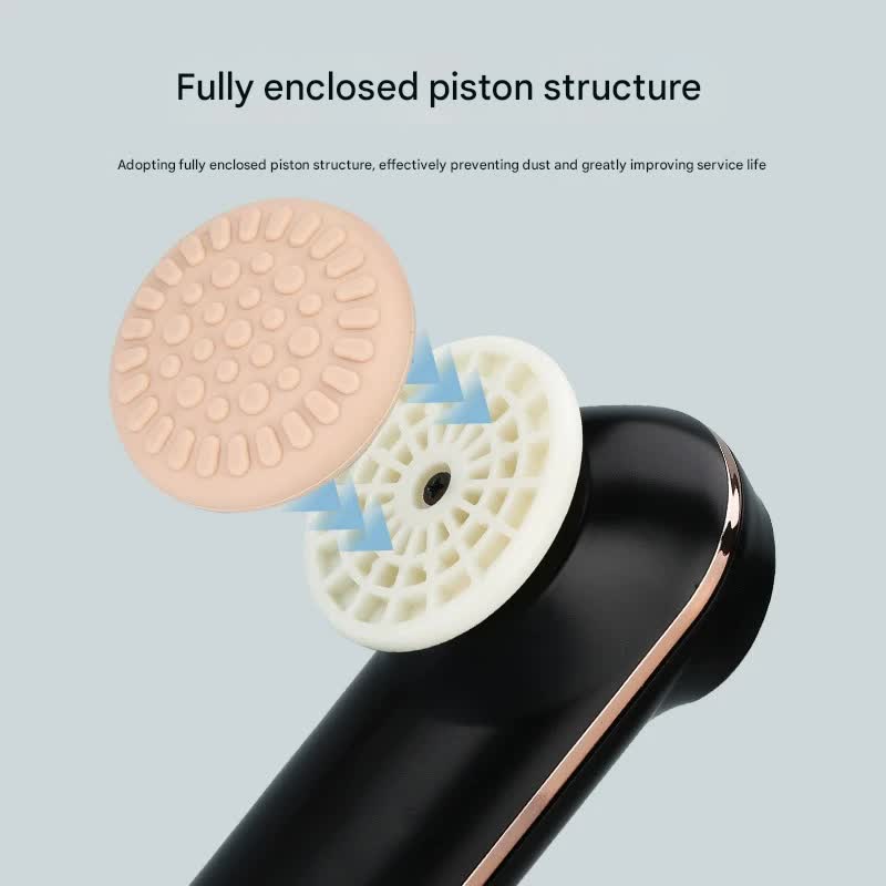 Danoz Beauty - Mini Facial & Head Massager with Heat Therapy - USB-C Rechargeable, 3 Modes(Light purple)