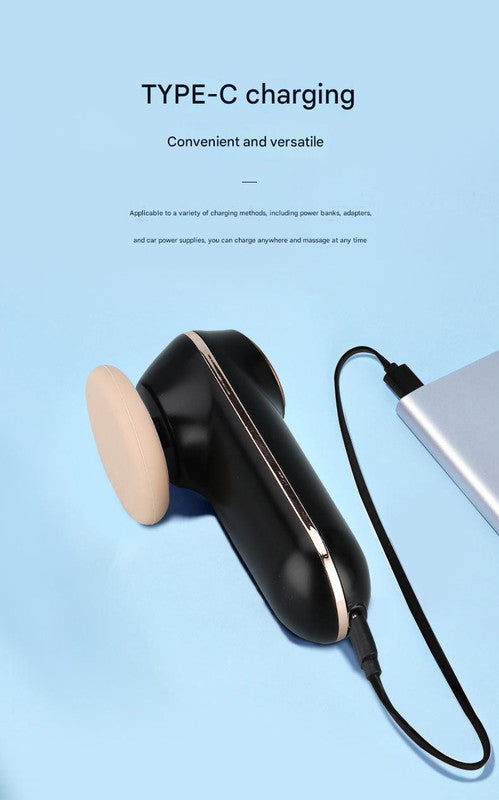 Danoz Beauty - Mini Facial & Head Massager with Heat Therapy - USB-C Rechargeable, 3 Modes(Red)