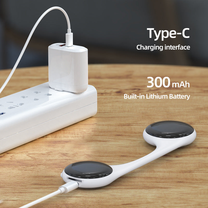 Danoz Smart - Under-Pillow Bone Conduction Sleep Speaker - Bluetooth 5.4, White Noise, TF Card, LED Display & Timer(Gray)