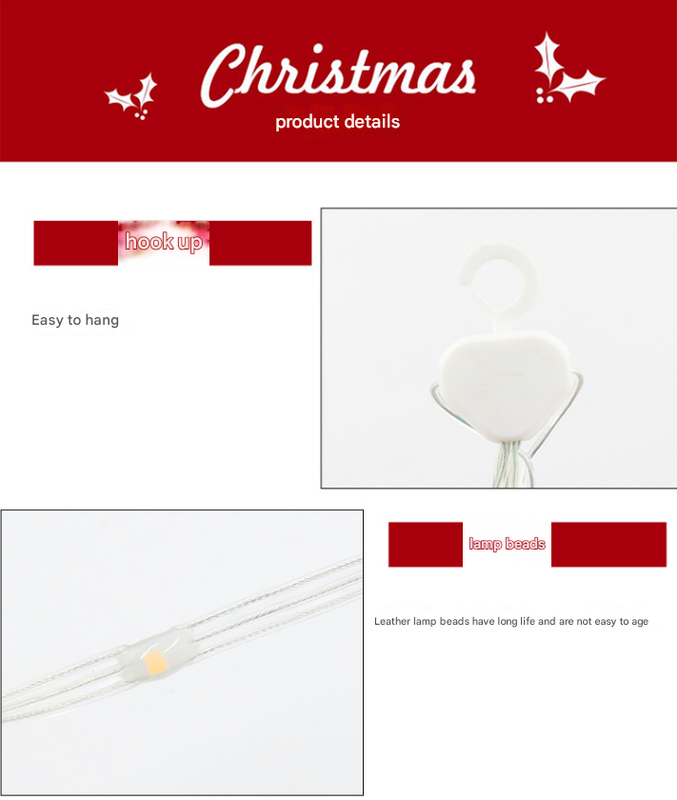 Danoz Xmas - Festive Climbing Santa LED Ladder Light - USB Powered Outdoor Christmas Hanging Decoration with Remote(1.7m)