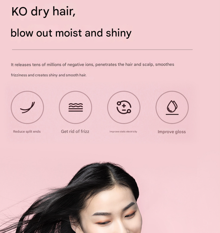 Danoz Beauty - Green Ultra-Lightweight Ionic Cordless Hair Dryer, USB Rechargeable Portable Blow Dryer with Cool Air for Travel & Home