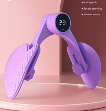 Danoz Fitness - Purple Smart Kegel & Thigh Master with Counter - Adjustable Pelvic Floor Strengthening Device for Women, Inner Thigh & Glute Toner