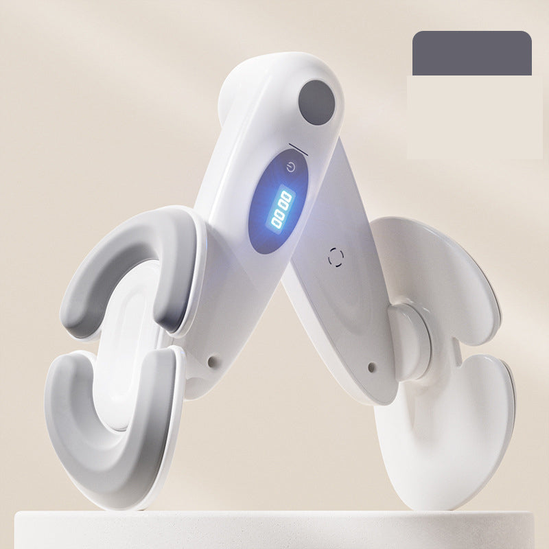 Danoz Fitness - Grey Smart Kegel & Thigh Master with Digital Counter - Adjustable Pelvic Floor Trainer for Women's Home Workout