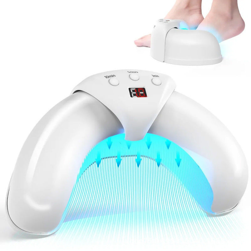 Danoz Beauty - White Portable UV LED Nail Lamp - USB Power, Open Arch Dryer for Gel Polish with Smart Sensor & 3 Timers