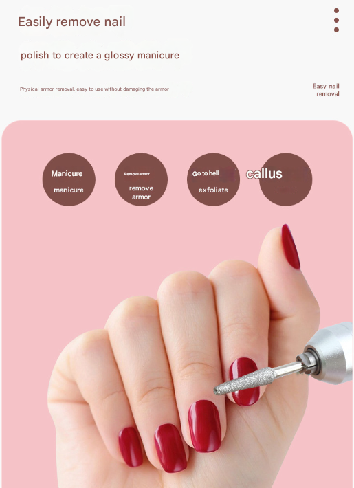 Danoz Beauty - Pink Professional Rechargeable Nail Drill Machine - 45000RPM Portable E-File Kit for Acrylic, Gel, Polishing & Manicure