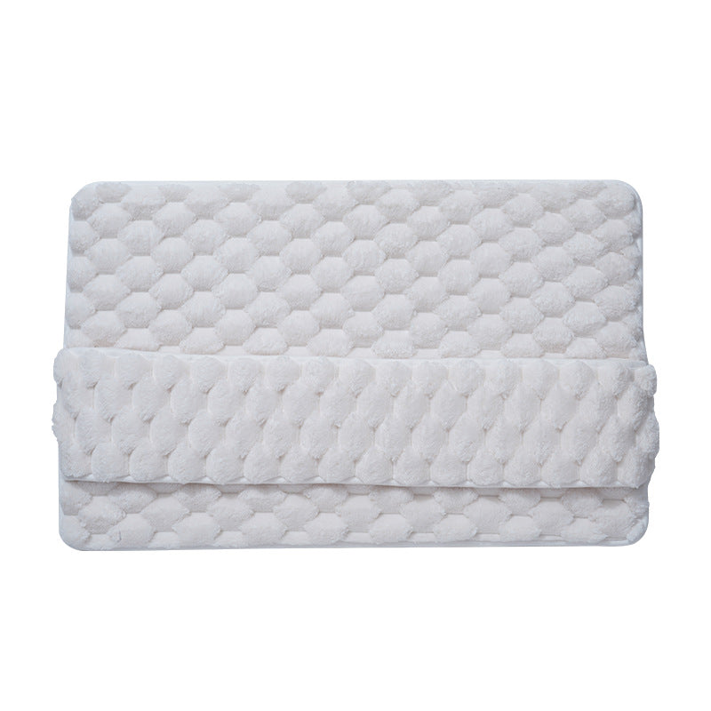 Danoz Luxury Plush Memory Foam Bath Mat with Foot Drying Panel - Super Absorbent & Non-Slip Bathroom Rug(Paw gray)