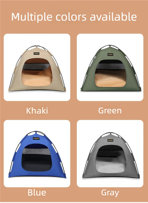 Danoz PetSmart - Medium Pet Tent for Cats & Dogs(Blue) - Portable Comfort Shelter with Soft Cushion