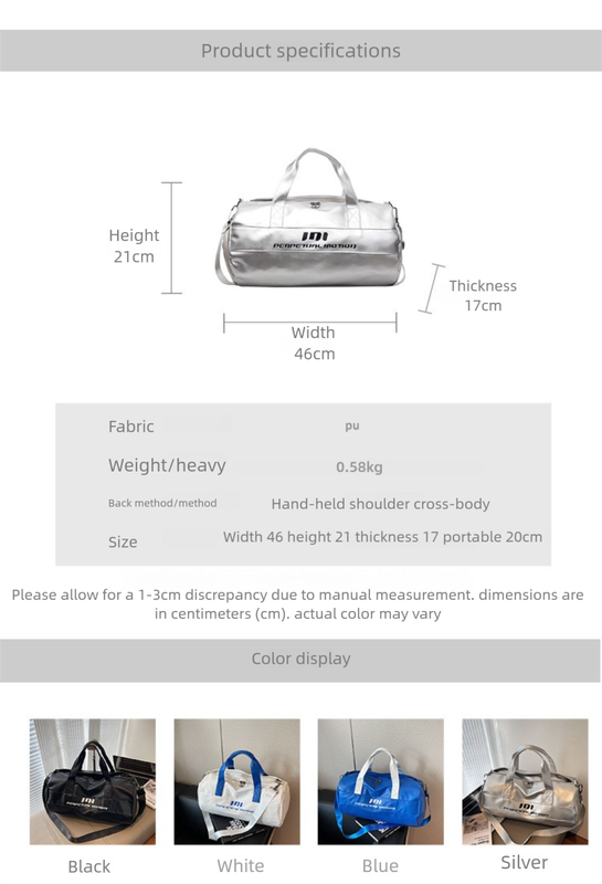 Danoz Fashion - Lightweight Sports Bag with Dedicated Shoe and Wet Gear Zone(blue)