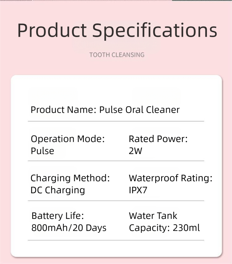 🦷 Danoz DentalSmart | Green Cordless Water Flosser | USB Rechargeable | 4 Pro Tips | IPX7 Waterproof | 3 Cleaning Modes