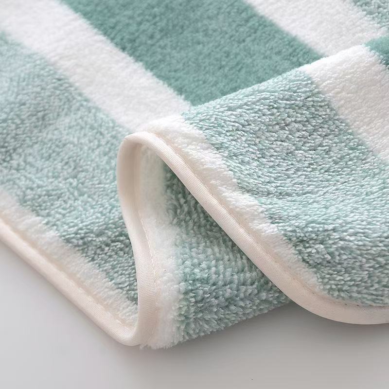 Danoz BathroomSmart - 8-Piece Green Luxury Coral Fleece Towel & Bath Sheet Set - Ultra-Soft High-Density Absorbent Towels Complete Bundle