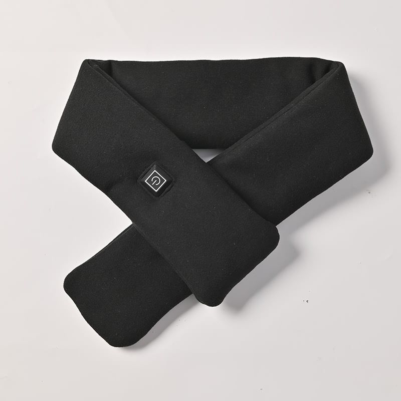 🔥 Danoz WinterSmart | Graphene Heated Scarf | 5-Sec Rapid Heat | 3 Temp Levels | USB Powered | Washable | Cervical Support & Pain Relief | Black ✨