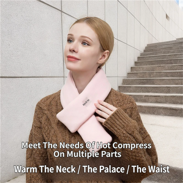 🔥 Danoz WinterSmart | Graphene Heated Scarf | 5-Sec Rapid Heat | 3 Temp Levels | USB Powered | Washable | Cervical Support & Pain Relief | Khaki ✨