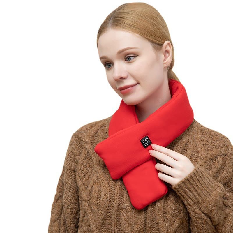 🔥 Danoz WinterSmart | Graphene Heated Scarf | 5-Sec Rapid Heat | 3 Temp Levels | USB Powered | Washable | Cervical Support & Pain Relief | Khaki ✨