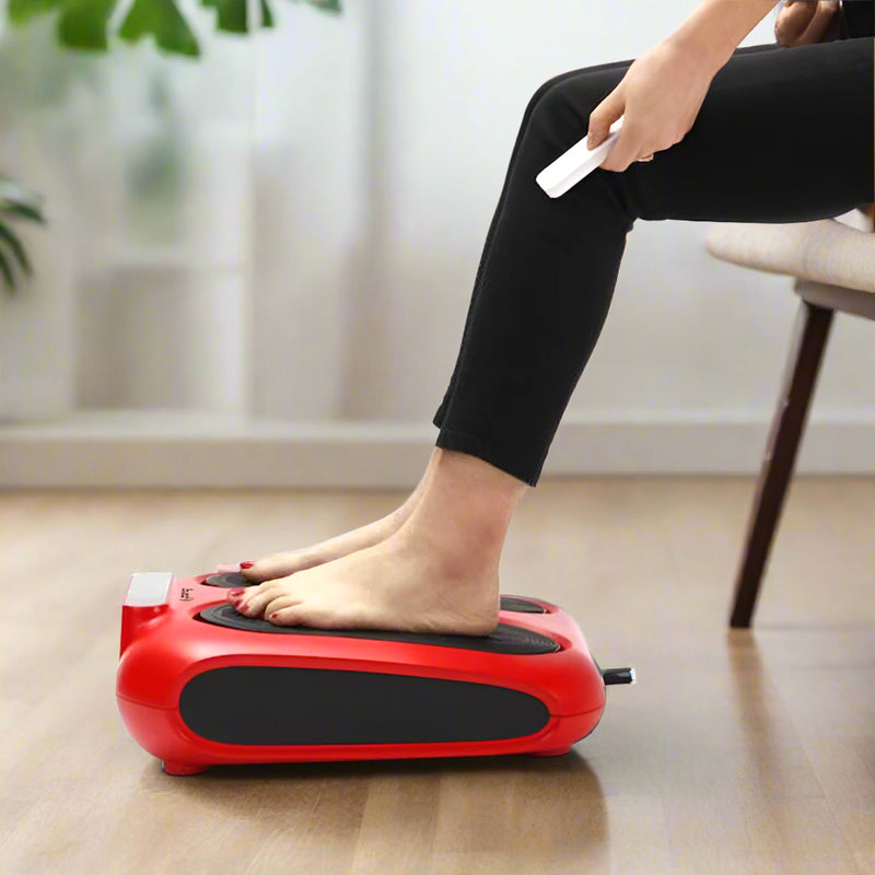 Experience Pain Relief and Enhanced Circulation with Danoz Direct's Remote-Controlled Massage Solution for Feet and Calves