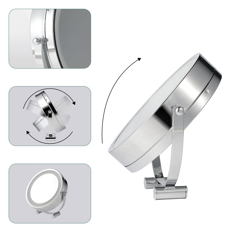 Danoz Direct - Clevinger San Marino LED Illuminated Makeup, Vanity, and Beauty Mirror