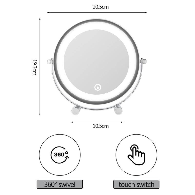 Danoz Direct - Clevinger San Marino LED Illuminated Makeup, Vanity, and Beauty Mirror