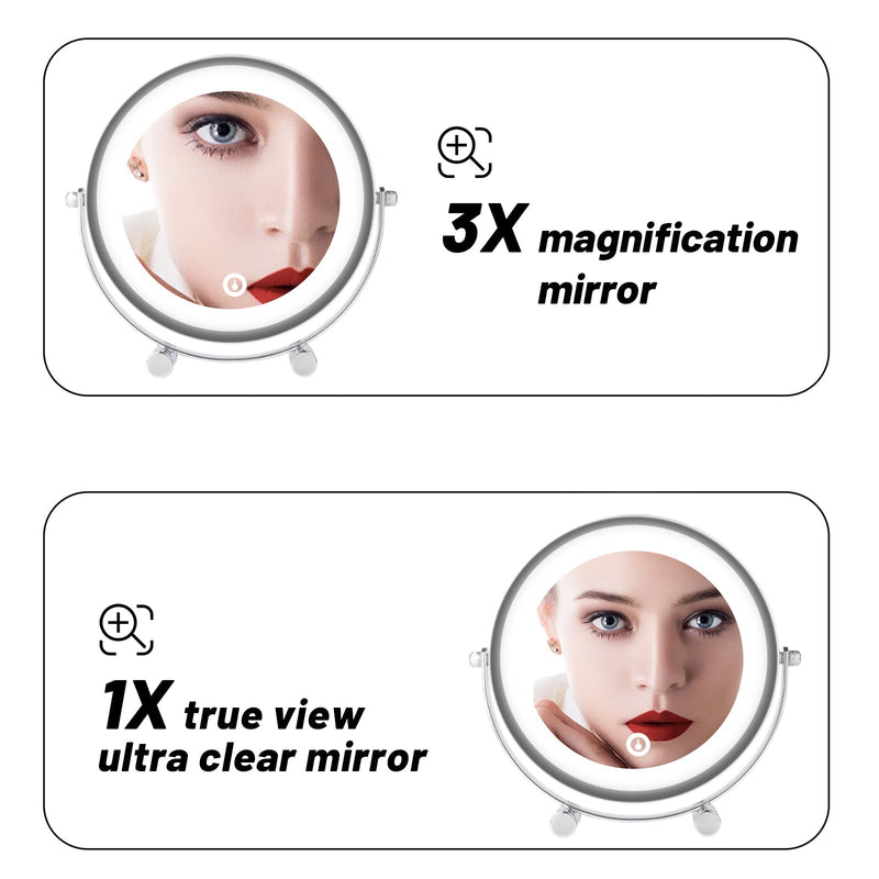 Danoz Direct - Clevinger San Marino LED Illuminated Makeup, Vanity, and Beauty Mirror