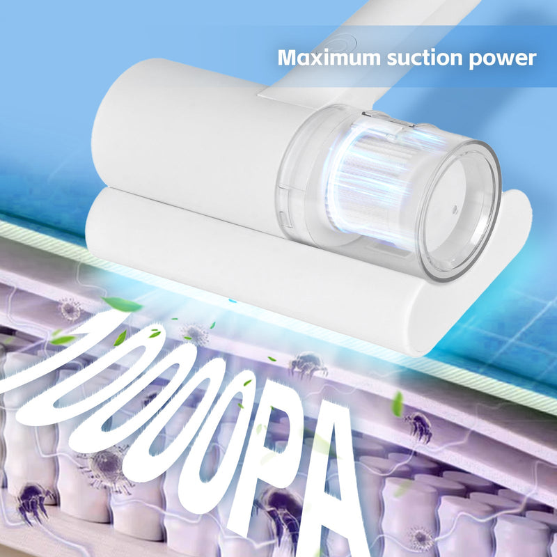 Danoz Cleaning - UV‑C USB Cordless Dust Mite Vacuum Handheld Sanitizing Cleaner with 1200 mAh Battery