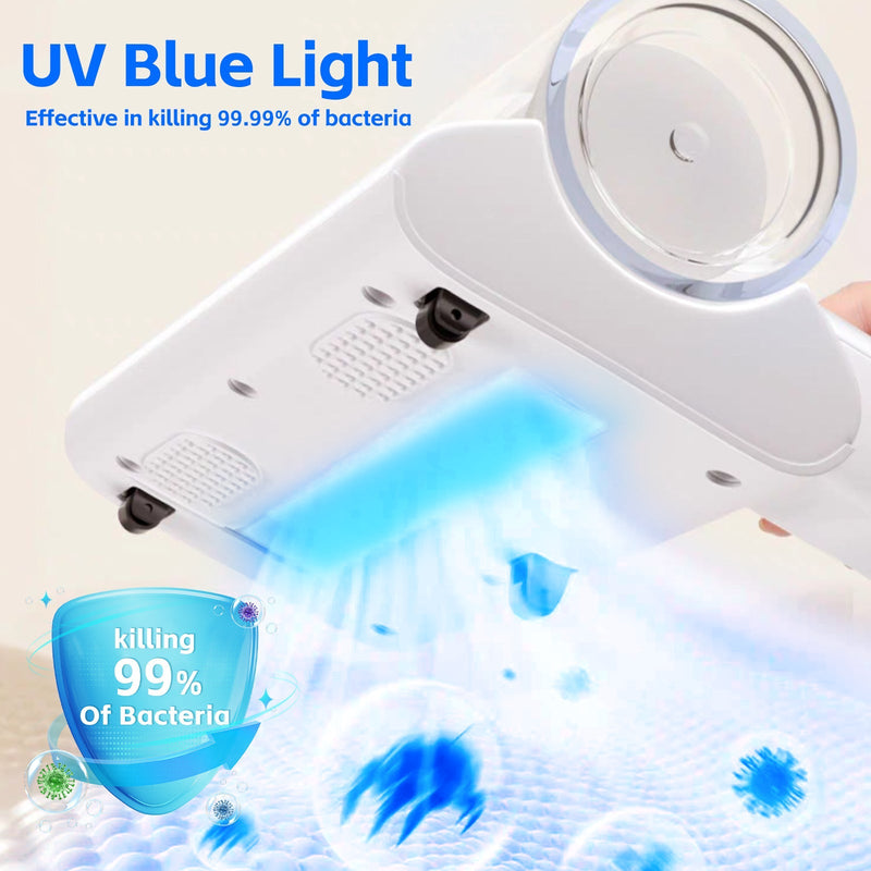 Danoz Cleaning - UV‑C USB Cordless Dust Mite Vacuum Handheld Sanitizing Cleaner with 1200 mAh Battery