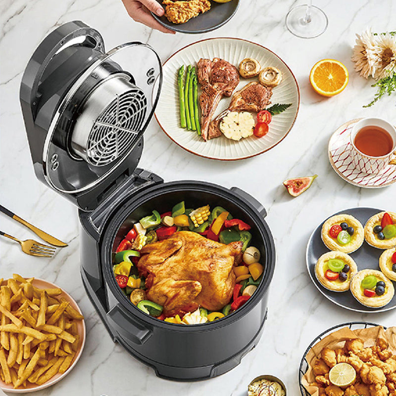 Danoz Kitchen - Hoper Layer Multi-functional 2 in 1 air fryer & smokeless BBQ grill  KZ-50