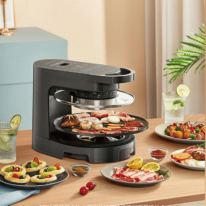 Danoz Kitchen - Hoper Layer Multi-functional 2 in 1 air fryer & smokeless BBQ grill  KZ-50
