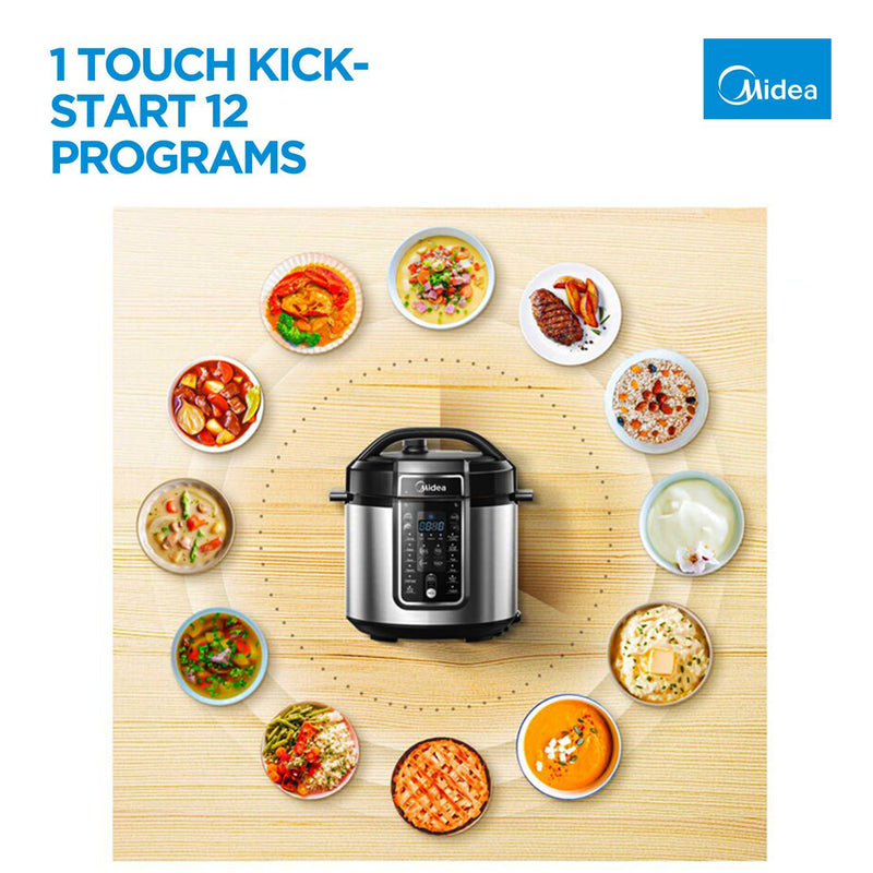 Danoz Kitchen - Midea 5.7L 12 Programs Pressure Cooker