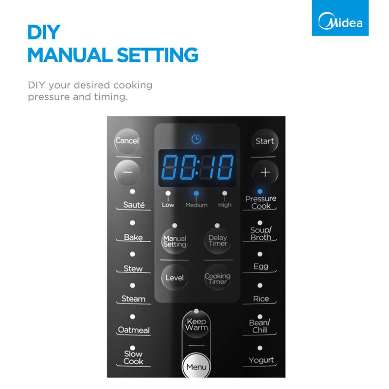 Danoz Kitchen - Midea 5.7L 12 Programs Pressure Cooker