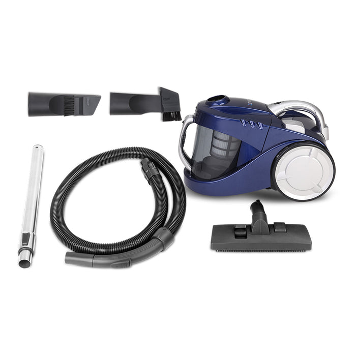 Efficiently clean your home with Devanti 2200W Bagless Vacuum Cleaner in Blue. Powerful 2200W motor and bagless design