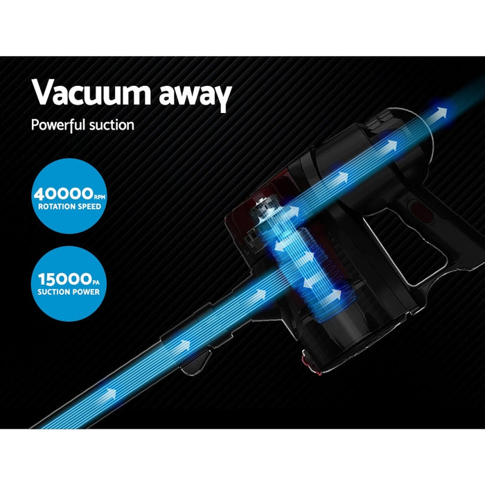 Efficiently clean any mess with Danoz Direct - Devanti Handheld Vacuum Cleaner! Featuring a powerful 450W motor, bagless Vacuum