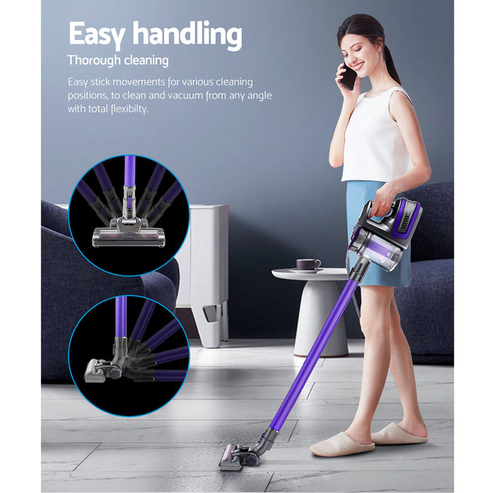 Get ready to take on any mess with the Danoz Direct - Devanti Handheld Vacuum Cleaner! With a powerful 150W motor and cordless design