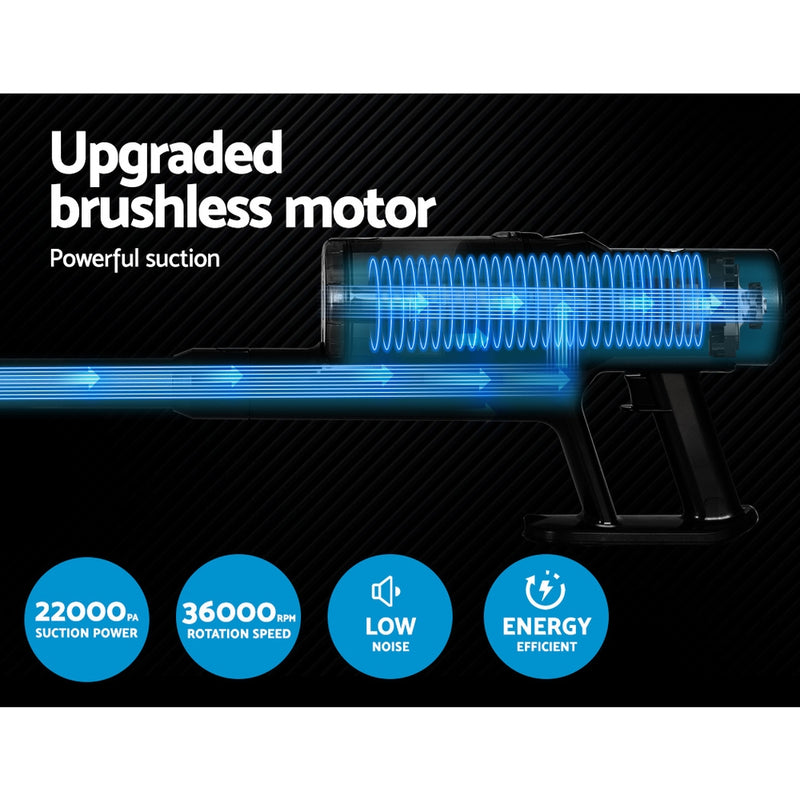 Clean every nook and cranny with Danoz Direct - Devanti Handheld Vacuum Cleaner. The brushless, cordless design makes cleaning quick and easy