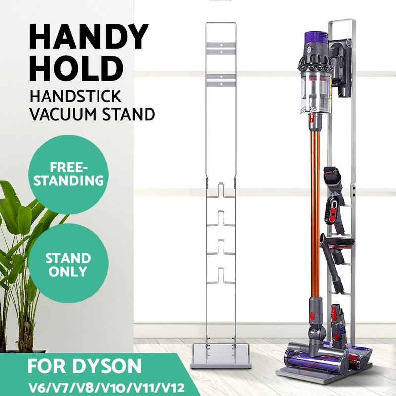 Danoz Cleaning - Artiss Freestanding Dyson Vacuum Cleaner Stand for V6 7 8 10 11 Silver