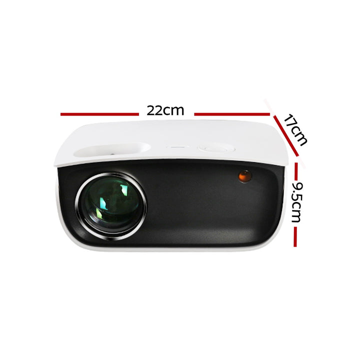 Danoz Smart - Portable Mini Video Projector 1080P Wifi Home Theater HDMI White - Including Delivery