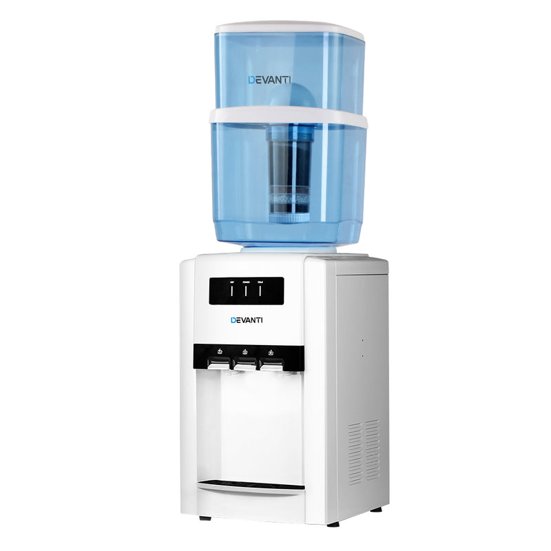 Danoz Direct - Devanti Water Cooler Dispenser Bench Top 22L - Super Seller Inc. Delivery