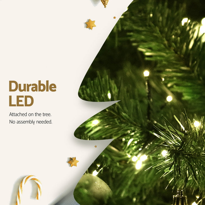 Danoz Xmas🎅 Jingle Jollys Christmas Tree 1.8m LED Xmas Tree Decorations 874 Tips