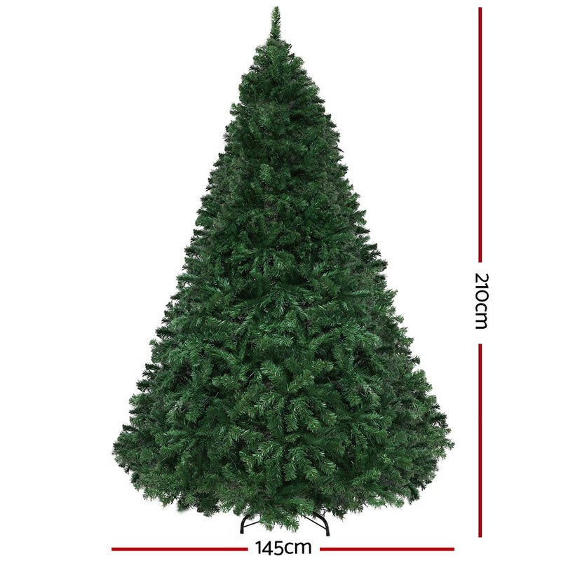 Danoz Xmas🎅 Jingle Jollys Christmas Tree 2.1m Xmas Tree Decor 2800 LED Lights 8 Modes