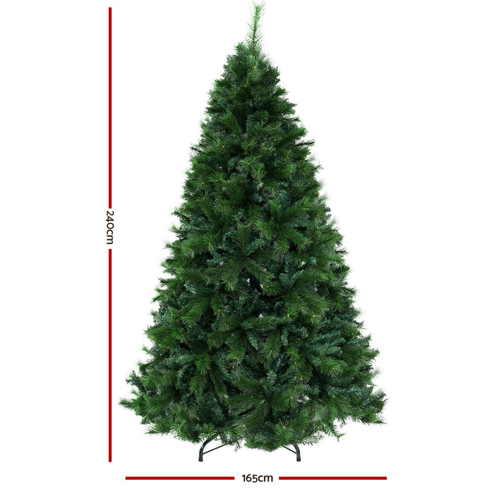 Danoz Xmas🎅 Jingle Jollys Christmas Tree 2.4M Xmas Tree Decorations Pine Needles 2100 Tips