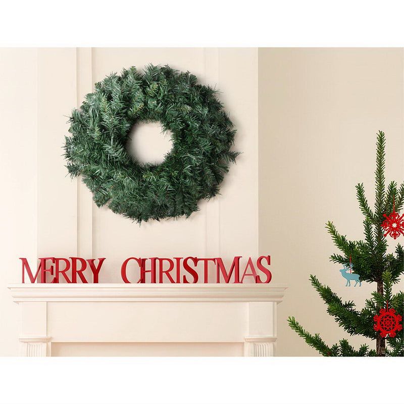 Danoz Xmas - Jingle Jollys 60cm Christmas Wreath Garland Xmas Decorations Wedding Party