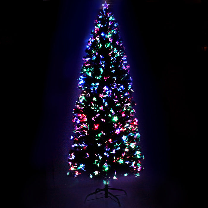 Danoz Xmas🎅 Jingle Jollys 2.4m Christmas Tree Optic Fibre LED Xmas tree Multi Colour