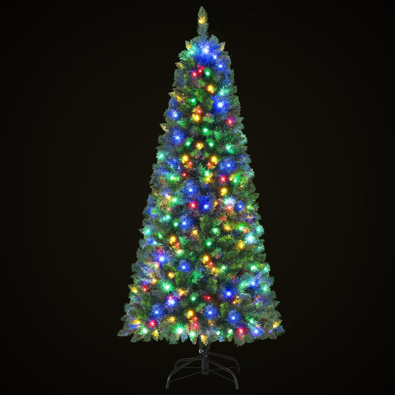 Danoz Xmas - Jingle Jollys 1.8M Pre-lit Christmas Tree 8 Mode Multi Colour 200 LED Light Xmas