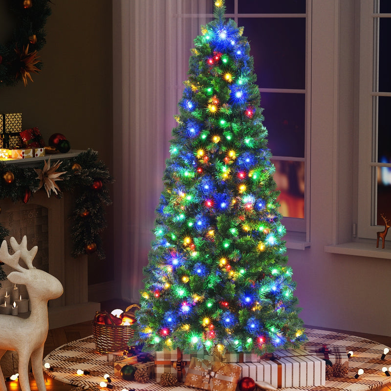 Danoz Xmas - Jingle Jollys 1.8M Pre-lit Christmas Tree 8 Mode Multi Colour 200 LED Light Xmas