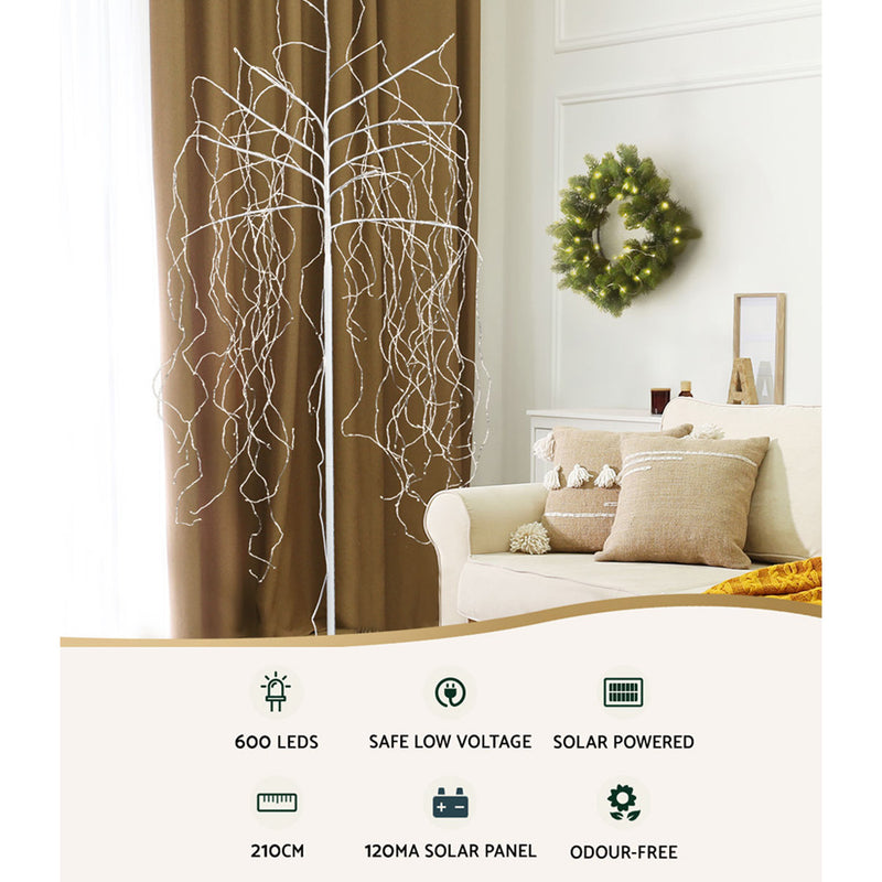 Danoz Xmas🎅 2.1M Christmas Tree 600 LED Solar Jingle Jollys