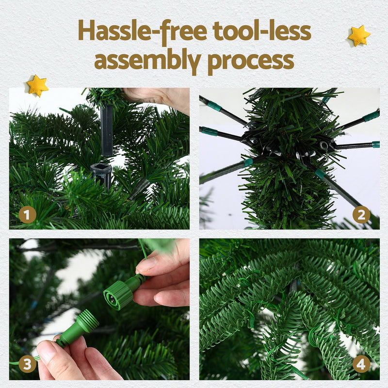 Danoz Xmas - Jingle Jollys Christmas Tree 2.1M LED Sparse Xmas Tree 860 Tips Party Decoration