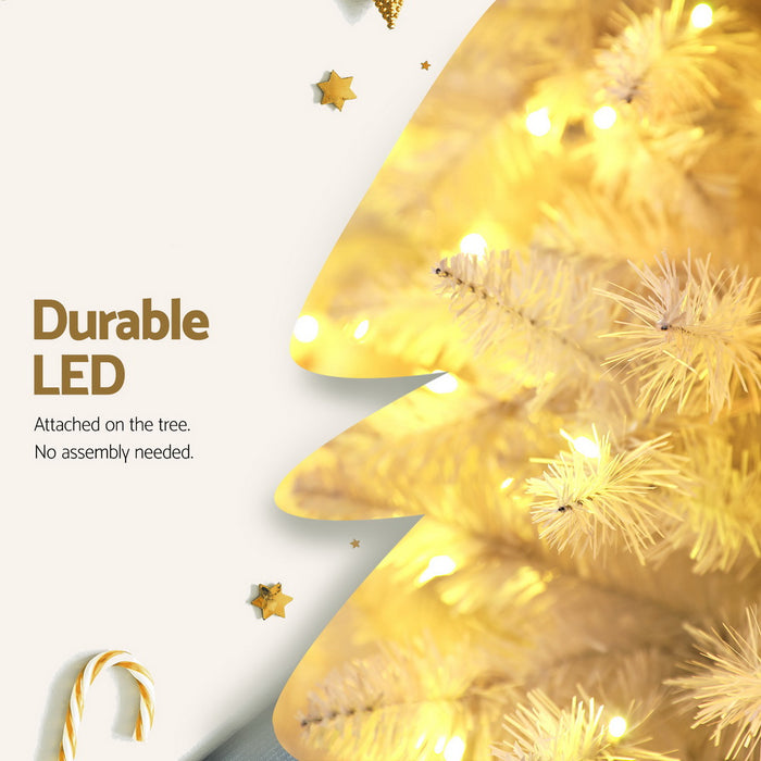 Danoz Xmas🎅 Jingle Jollys Christmas Tree 2.1m 500 LED Xmas Tree Decorations White 1260 Tips